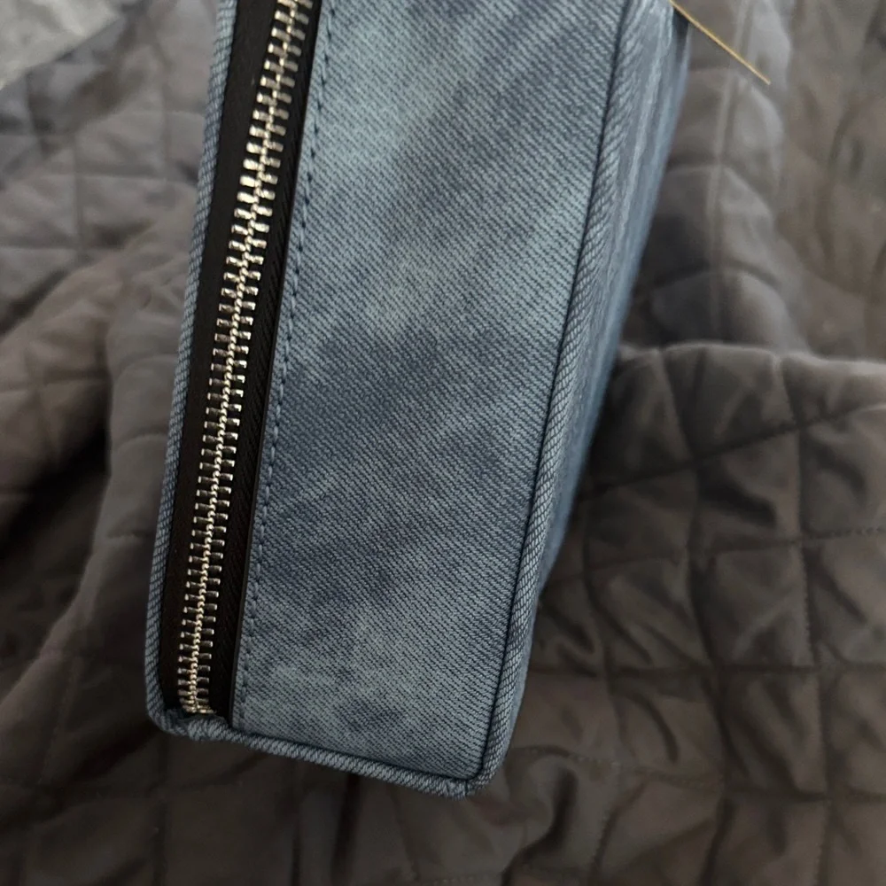 Mix No. 6 Denim Blue Mini Bag with Fun Embroidery - Picture 5 of 6